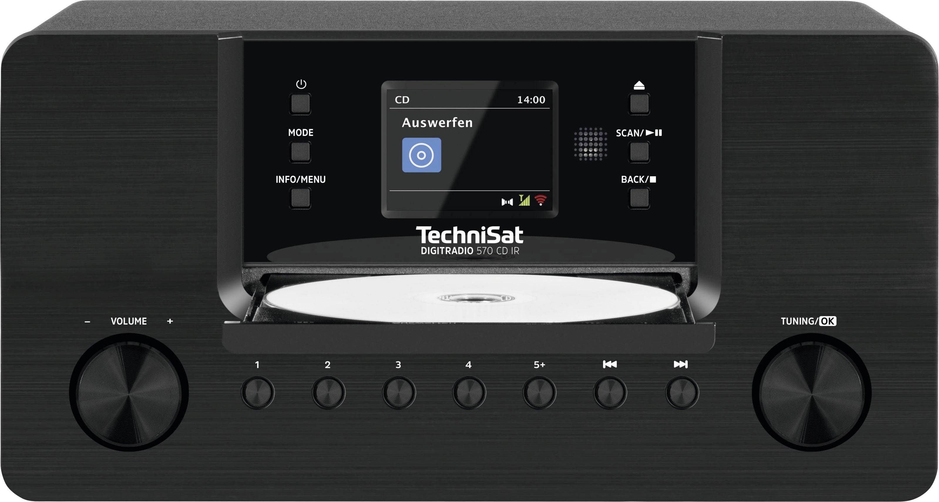 TechniSat DIGITRADIO 570 0000/3953 rádio CD, DAB+, internetové, FM, DAB+, CD, USB, internet, černá-1
