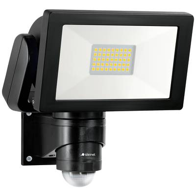 Venkovní osvětlení s pohybovým senzorem, černé provedení, úsporná LED technologie pro automatické ovládání osvětlení.