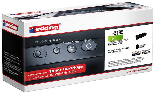 Edding Toner náhradní HP 201A (CF400A) kompatibilní  černá 1500 Seiten EDD-2195 18-2195