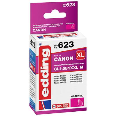 Renovovaná inkoustová kazeta pro tiskárny Canon, modelové číslo 623, v barvě purpurová, kompatibilní s různými modely Canon.