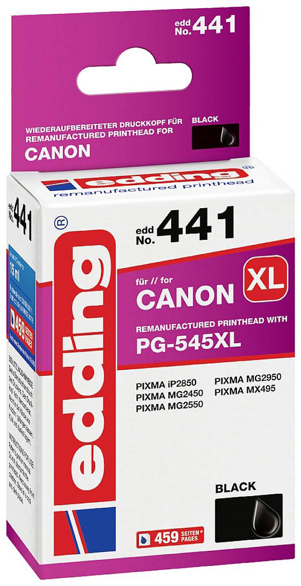 Edding Ink náhradní Canon PG-545 XL kompatibilní  černá EDD-441 18-441