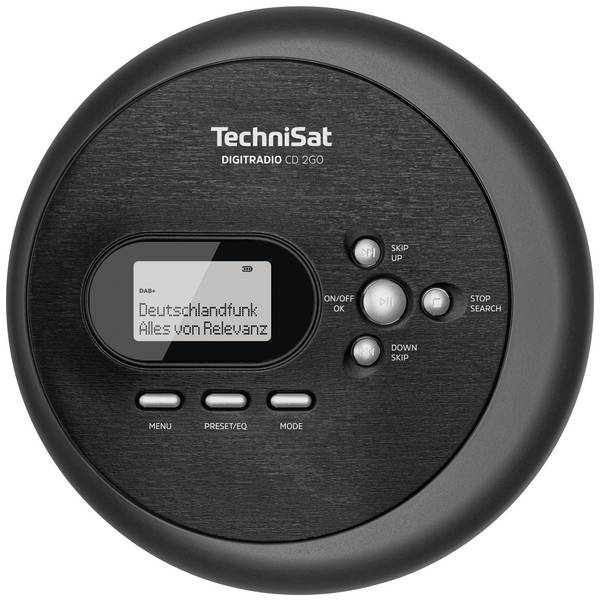 TechniSat Digitradio CD 2GO BT 0000/3970 rádio s CD, DAB+, FM, Bluetooth, CD, černá