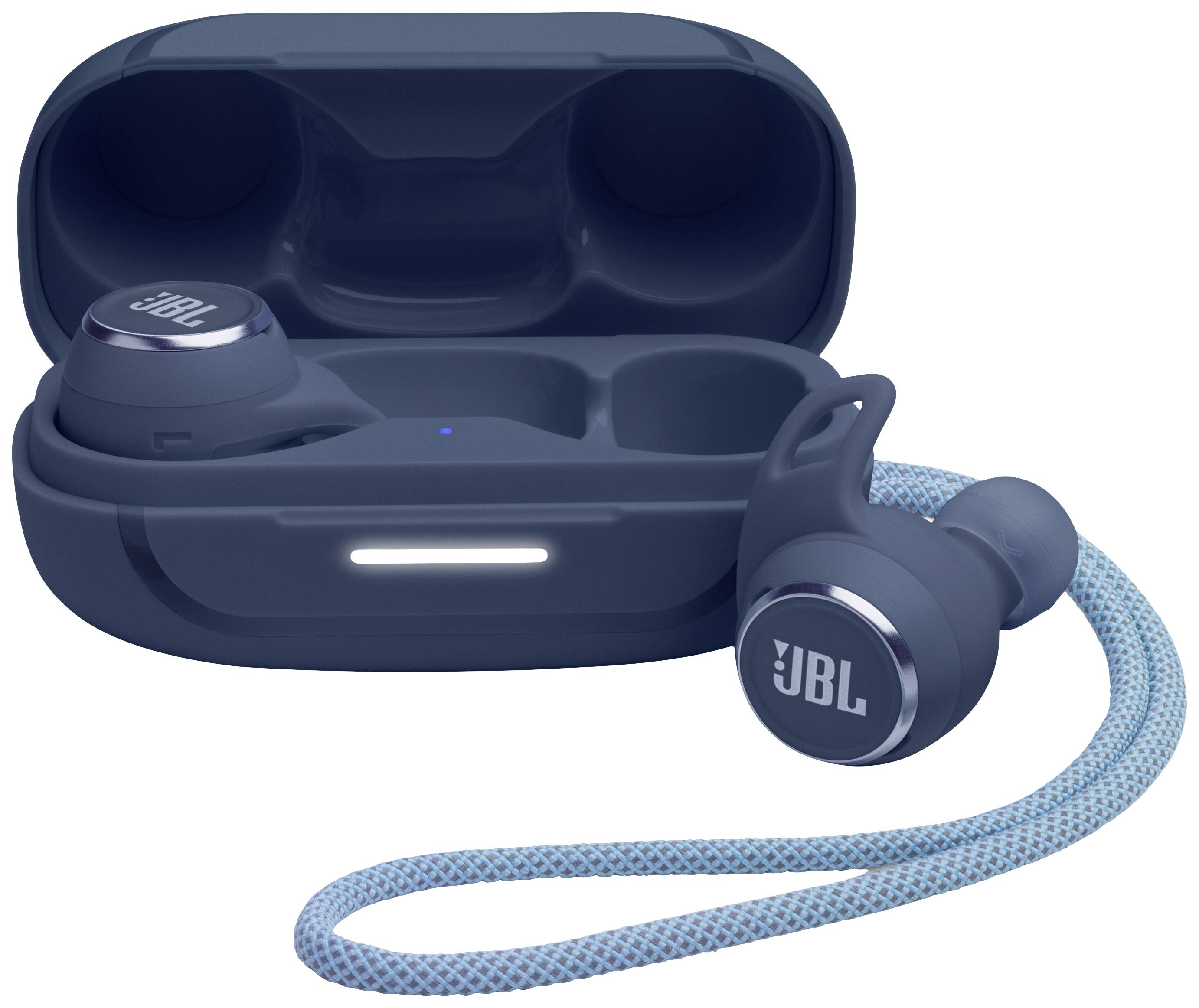 JBL REFLECT AERO BLU sportovní In Ear Headset Bluetooth® stereo modrá  odolné vůči potu, headset