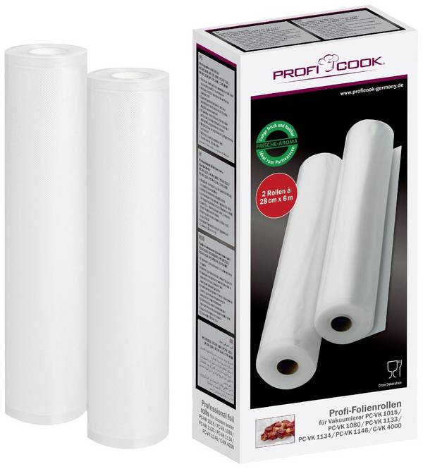 Profi Cook 8910155 2x role fólie 28 cm x 6 m.