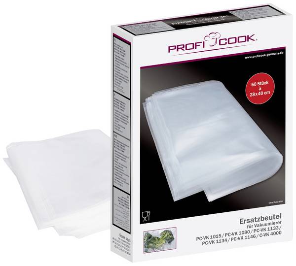 Profi Cook 8910152 50x vakuový pytel velký 28 x 40 cm