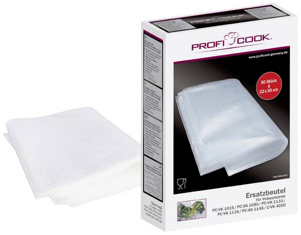 Profi Cook 8910151 50x vakuový pytel malý, 22 x 30 cm