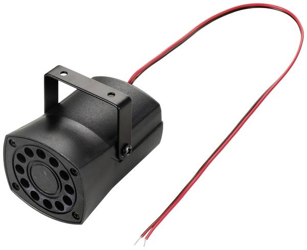 TRU COMPONENTS TC-10302760 piezo bzučák Hlučnost: 105 dB  Napětí: 12 V/DC siréna 1 ks