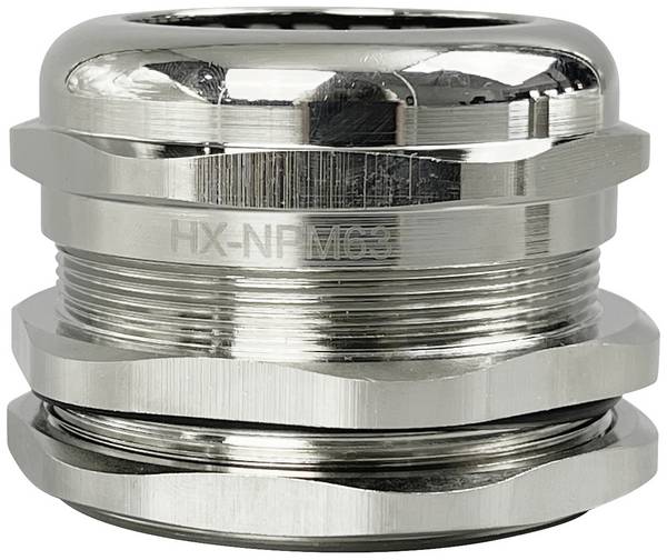 TRU COMPONENTS TC-10302860 kabelová průchodka M63 mosaz (poniklovaná) kov 1 ks