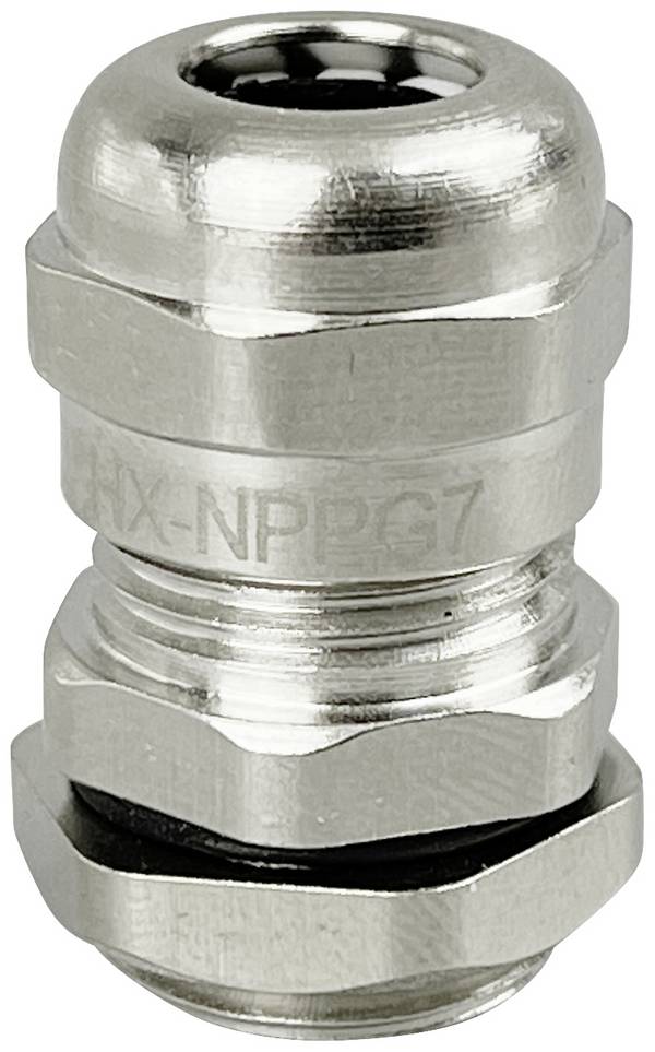 TRU COMPONENTS TC-10302868 kabelová průchodka PG7 mosaz (poniklovaná) kov 1 ks