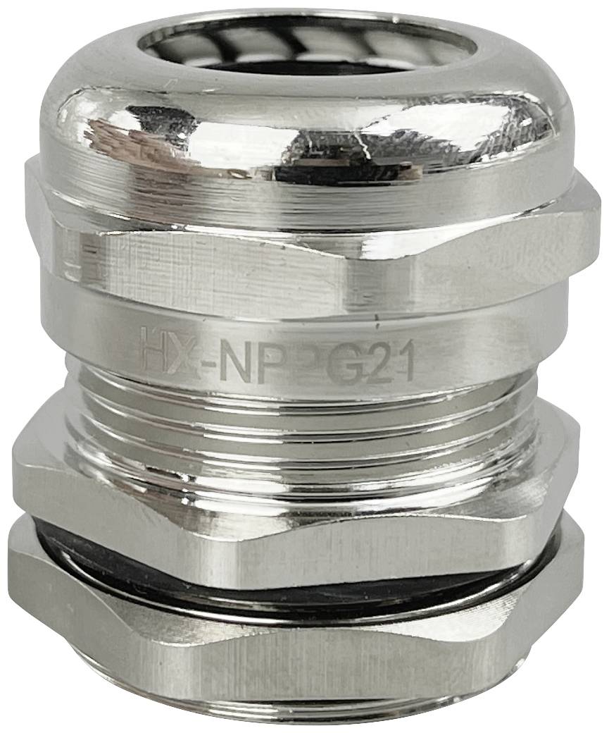 TRU COMPONENTS TC-10302888 kabelová průchodka PG21 mosaz (poniklovaná) kov 1 ks