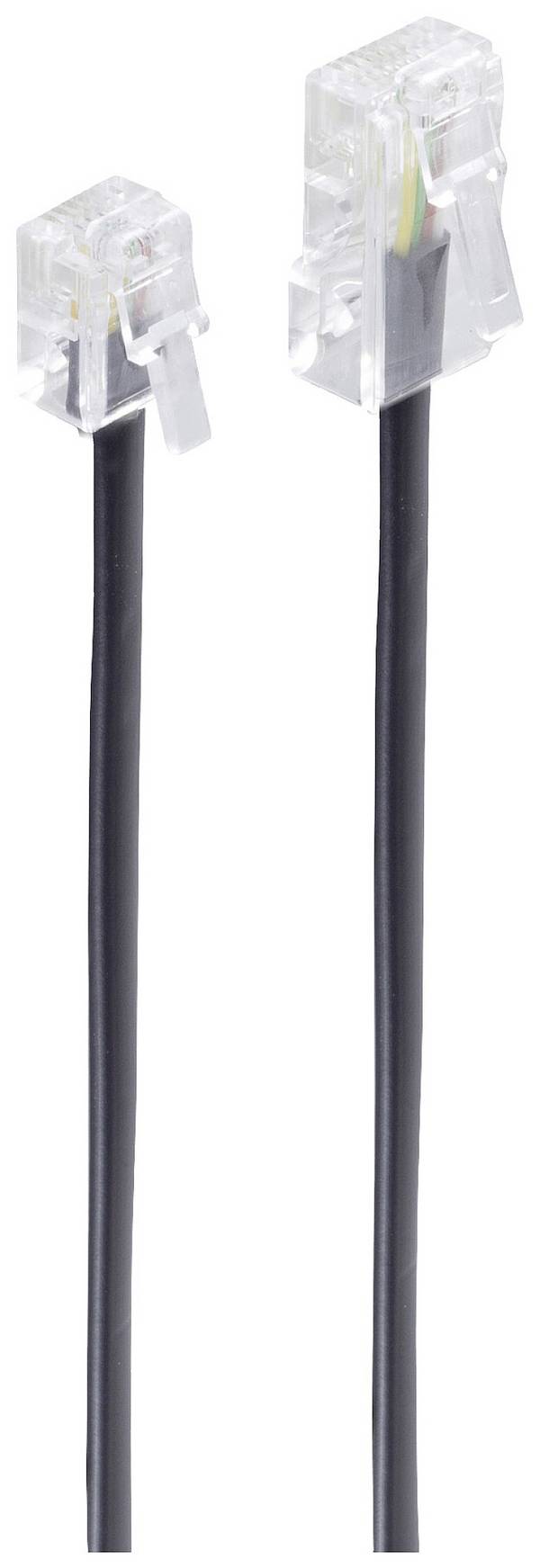 Shiverpeaks ISDN kabel [1x RJ11 zástrčka 6p4c - 1x RJ45 zástrčka 8p4c] 3 m černá