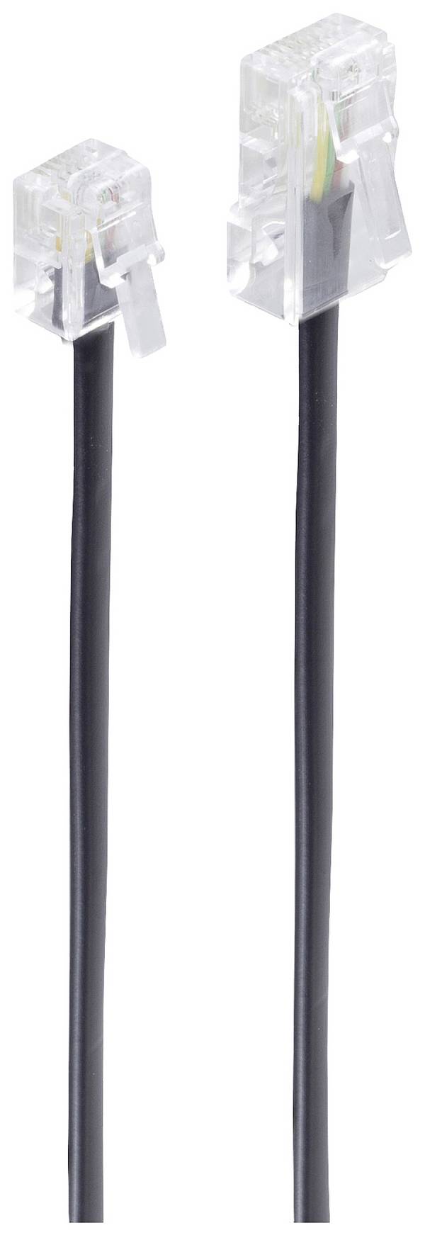 Shiverpeaks ISDN kabel [1x RJ45 zástrčka 8p4c - 1x RJ11 zástrčka 6p4c] 15 m černá