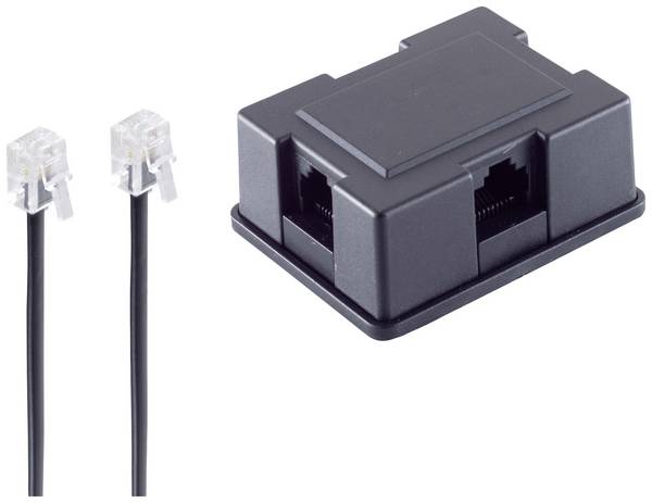 Shiverpeaks telefonní adaptér [1x RJ45 zásuvka 8p4c - 6x RJ45 zásuvka 8p4c] 3 m černá