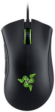 RAZER DeathAdder Essential optická ergonomická herní myš, přenos kabelový, 5 tlačítko, 6400 dpi, černá