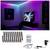 RGB LED světelný pás v obývacím pokoji namontovaný za televizí vytváří barevně bohatou atmosféru. Příslušenství: dálkový ovladač, napájecí zdroj.
