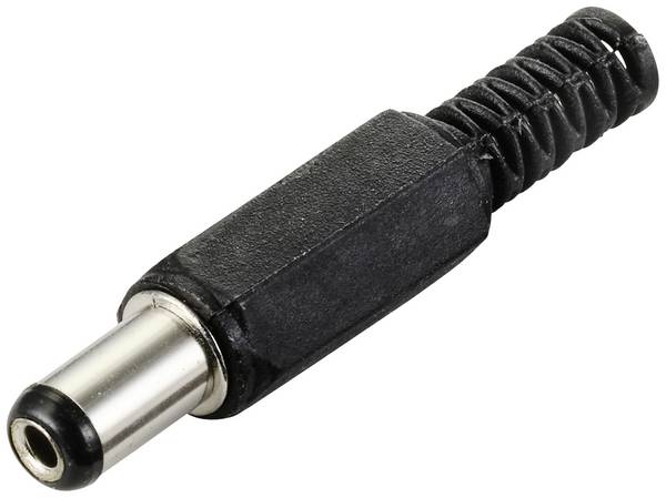 TRU COMPONENTS nízkonapěťový konektor zástrčka, rovná 5.5 mm 2.1 mm 1 ks