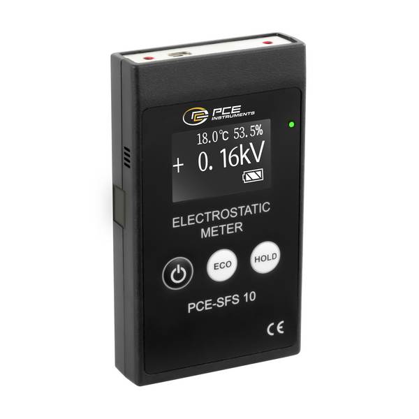 PCE Instruments  Elektrostatický měřič Elektromagnetické pole, Vlhkost, Teplota