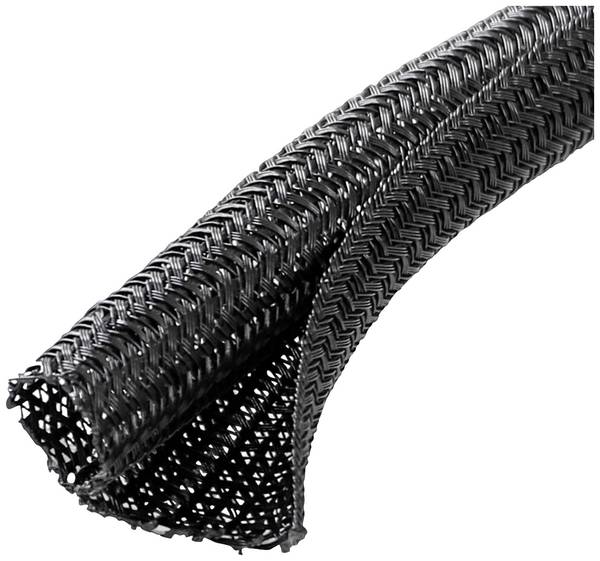 Quadrios 22CA164 22CA164 ochranný oplet černá polyester  9 do 10 mm metrové zboží