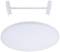 Kulatá bílá stropní LED svítidlo s kovovým úchytem.