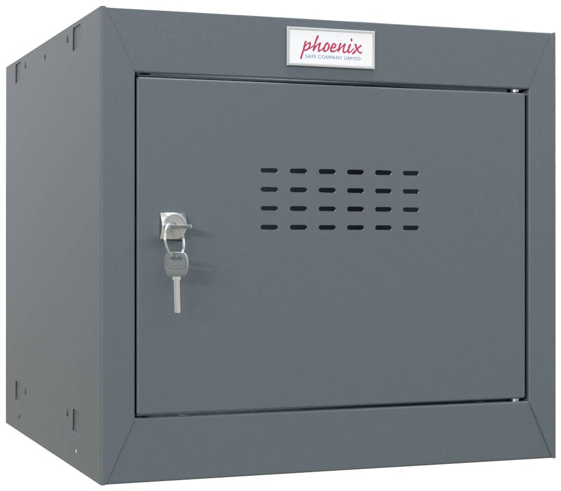 Phoenix CL0344AAK CL-Serie Krychlová úzká skříňka ocel se zámkem na klíč