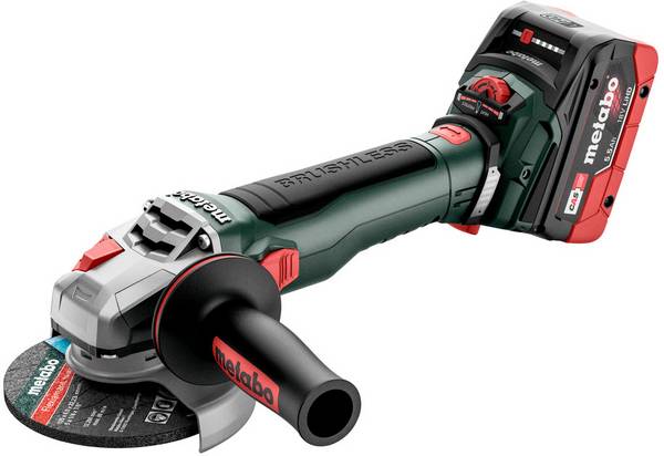 Metabo WVB 18 LT BL 11-125 613057660 Akumulátorová úhlová bruska  125 mm, vč. nabíječky, vč. 2x aku, 18 V, 5.5 Ah