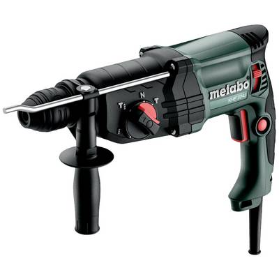 Zelené bourací kladivo s černou rukojetí a červeným spínačem. Název značky na boku. Vhodné pro stavební nebo DIY práce.