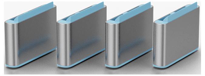 LINDY Zámek k portu USB-C® sada 10 ks modrá zámek s klíčem bez klíče 40466-1