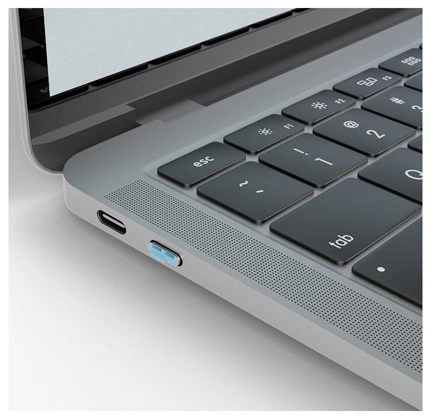 LINDY Zámek k portu USB-C® sada 10 ks modrá zámek s klíčem bez klíče 40466-3