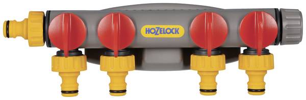 Hozelock 2150R0000 2150R0000  4cestný rozdělovač 12 - 15 mm (1/2") Ø s regulačním ventilem
