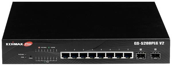 EDIMAX GS-5208PLG V2 GS-5208PLG V2 síťový switch 8 + 2 porty