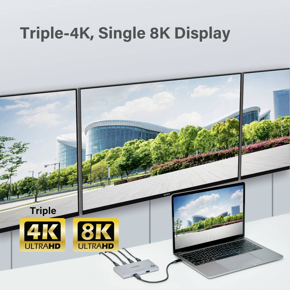 EDIMAX Dokovací stanice pro notebook Thunderbolt™ 4 TD-405BP 5-in-1 Thunderbolt™ 4 Mini Docking Station Vhodné pro značk-4