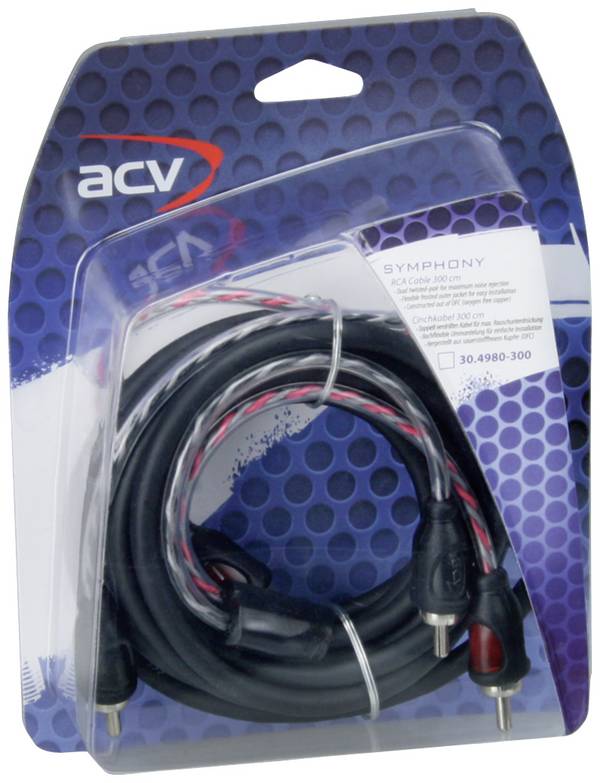 ACV 30.4980-300 cinch kabel 3 m [2x cinch zástrčka - 2x cinch zástrčka]