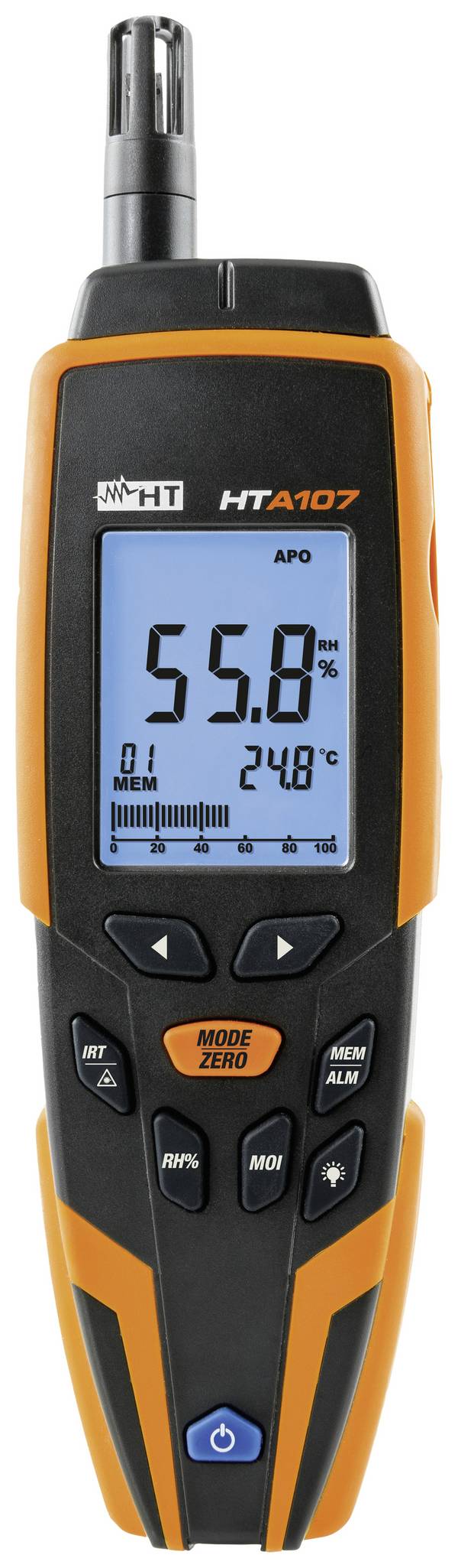 HT Instruments HTA107 vlhkoměr vzduchu (hygrometr), 0 % rF-100 % rF