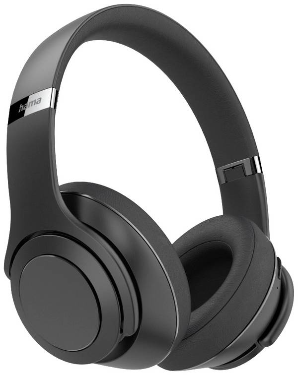 Hama   Headset uzavřená (Over Ear) Bluetooth® stereo černá  složitelná, headset, regulace hlasitosti, otočná sluchátka Hi-Fi