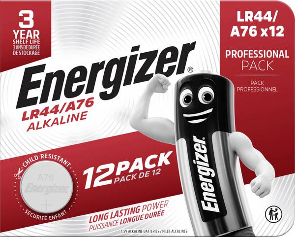 Energizer knoflíkový článek LR 44 1.5 V 12 ks 150 mAh alkalicko-manganová AG13