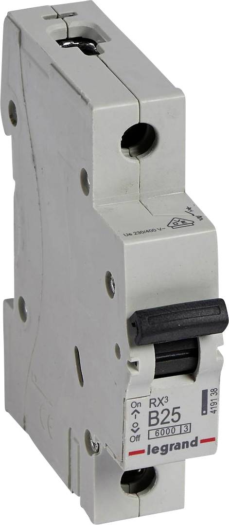 Legrand 419138 elektrický jistič 1pólový 25 A 230 V/AC, 400 V/AC-0