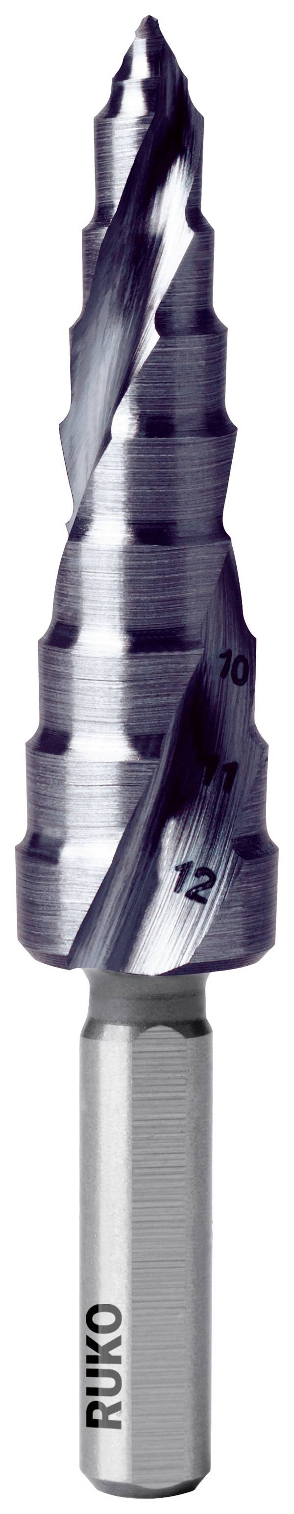 RUKO 101650-9P ULTIMATECUT HSS stupňovitý vrták 1 ks Celková délka 66 mm 1 ks