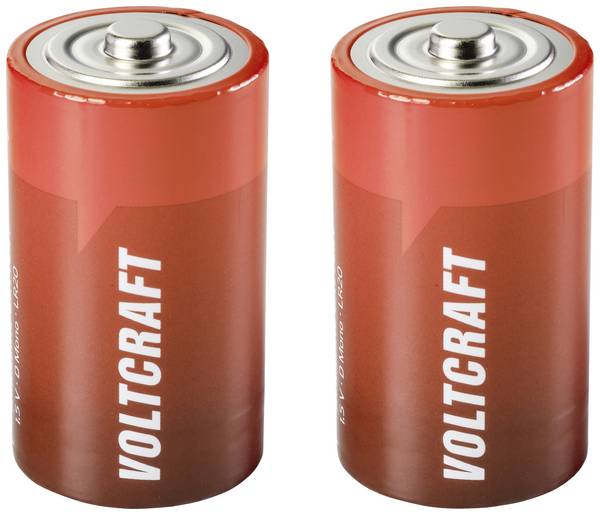 VOLTCRAFT LR20 baterie velké mono D alkalicko-manganová 18000 mAh 1.5 V 2 ks