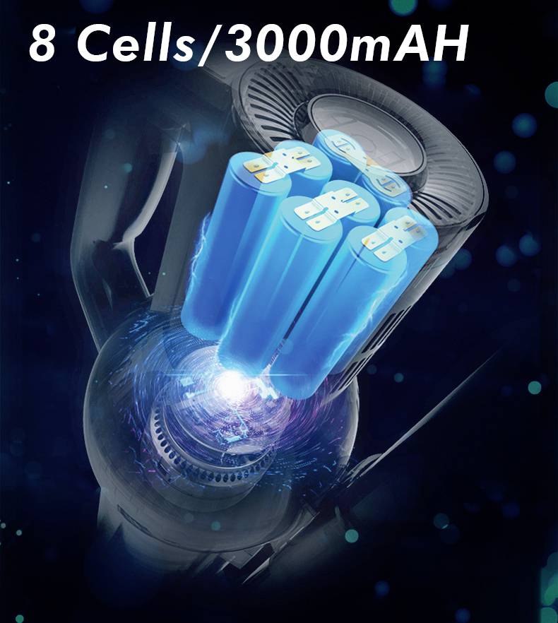 "8 článků/3000mAh" (nebo "8 buněk/3000mAh")