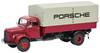 Schuco 452667800 H0 model nákladního vozidla Mercedes Benz L3500, Porsche