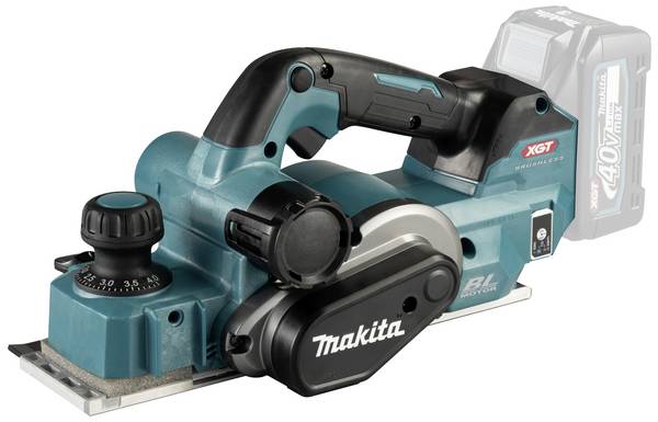 Makita KP001GZ hoblík na akumulátor  bez akumulátoru, bez nabíječky Šířka hoblování: 82 mm    Hloubka drážky: 50 mm