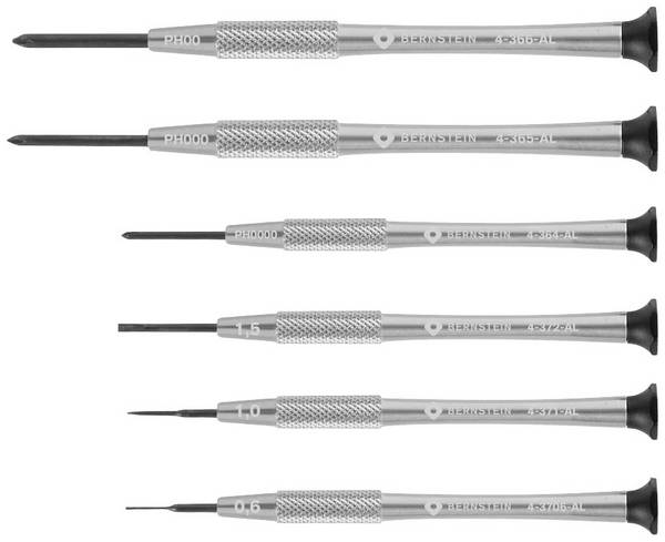 BERNSTEIN Tools for Electronics 4-360-E04 hodinářský šroubovák, sada 6dílná