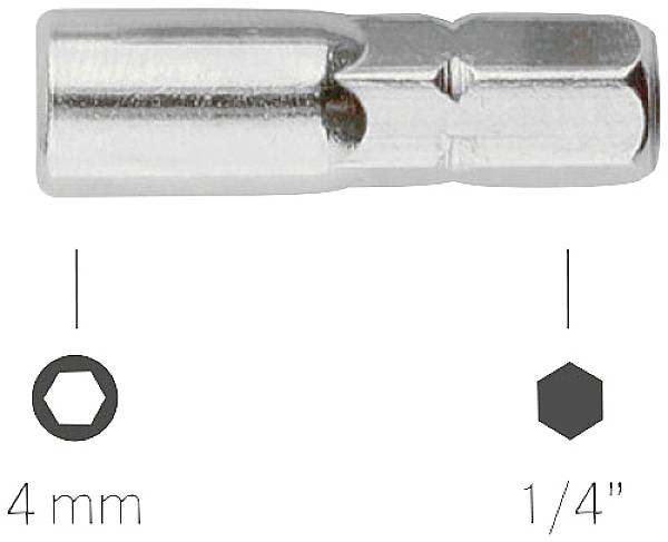 <br>  BERNSTEIN Tools for Electronics<br>  <br>  Adaptér pro bity<br>  25 mm<br>  1/4" (6,3 mm)<br>  <br>