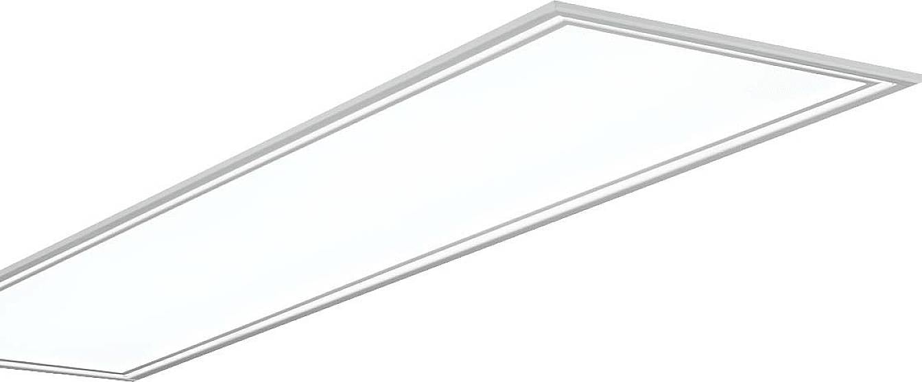 Obdélníkový, ploché LED panelové osvětlení zajišťující rovnoměrné osvětlení stropu.