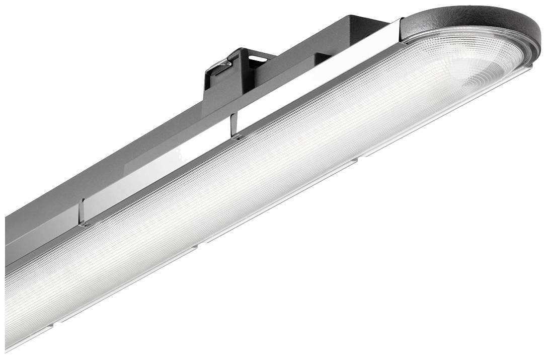 Moderní LED zářivka se stříbrným krytem, ideální pro jasné, energeticky úsporné osvětlení v interiérech.
