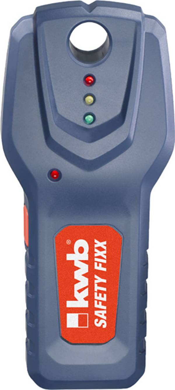 kwb lokátor  SAFETY-FIXX 11620  Detekční hloubka (max.) 38 mm Druh materiálu dřeva, železných kovů, kabely vedoucí napětí