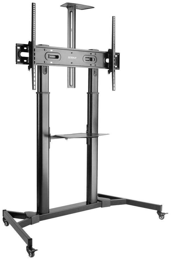 SpeaKa Professional SP-TVC-600 TV kolečkový vozík 152,4 cm (60") - 254,0 cm (100") nastavitelná výška, naklápěcí, odnímatelný