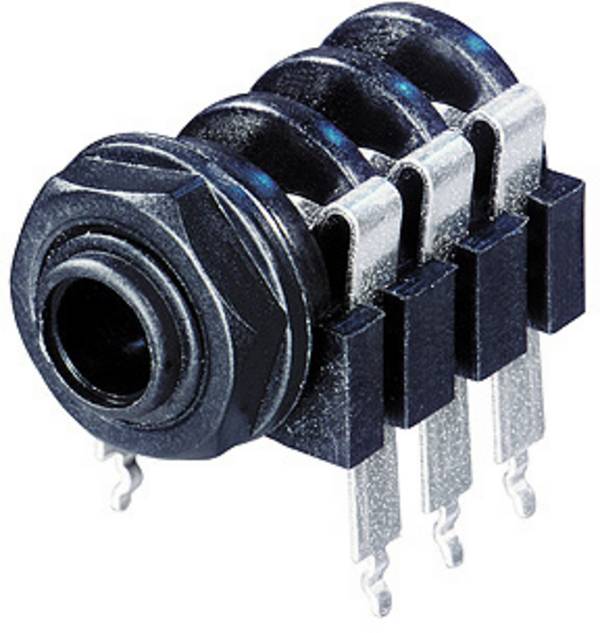 Rean AV NYS218 jack konektor 6.35 mm zásuvka Pólů: 3 1 ks
