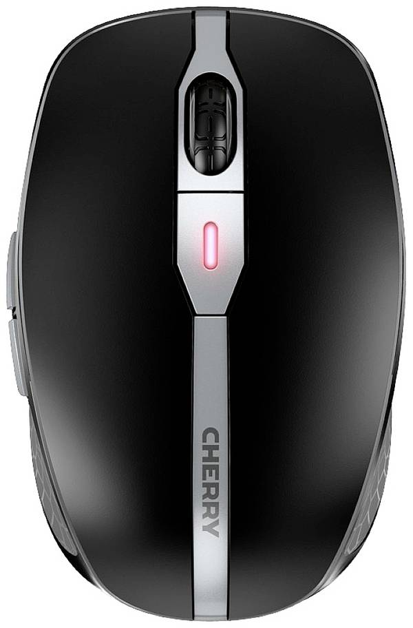 CHERRY JW-9100-2 optická myš, přenos bezdrátový, bezdrátový, Bluetooth®, 6 tlačítko, 2400 dpi, černá/stříbrná