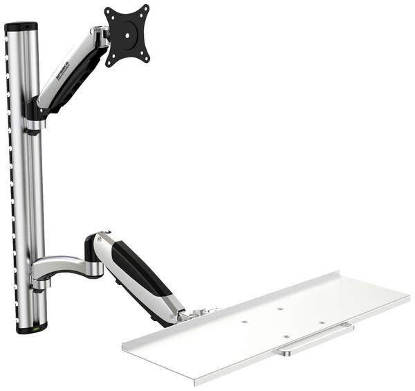 <br>  SpeaKa Professional<br>  SP-MM-730<br>  <br>  držák na zeď pro monitor<br>  1 Displej: (s)<br>  43,2 cm (17") - 68,6 cm (27")<br>  černá/stříbrná<br>  nastavitelná výška, naklápěcí, nakláněcí, otočný<br>